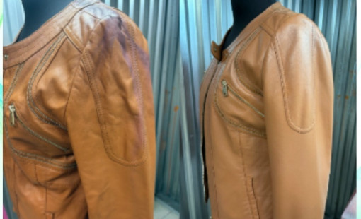 Перекраска кожанной куртки